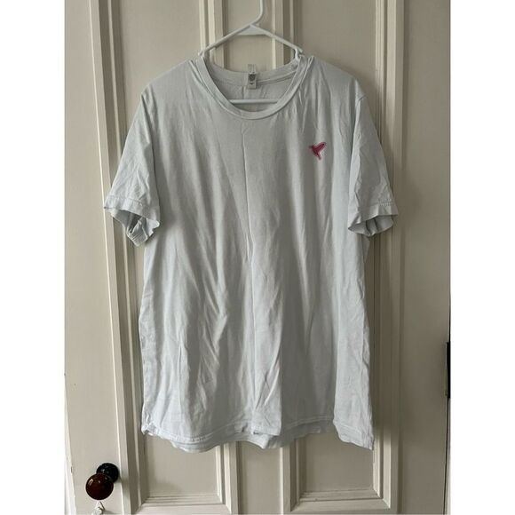 Birddogs white w/ pink stripe and green palm leaf graphic t-shirt XL - Picture 1 of 5